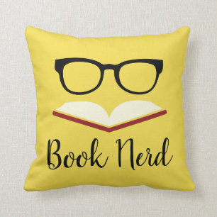 Coussin Livre Nerd