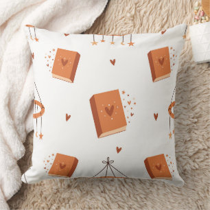 Coussin Livres d'art folklorique fantaisistes et magie cél