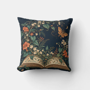 Coussin Livres de minuit Jardin fleuri