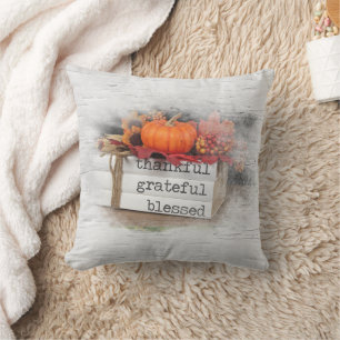 Coussin Livres de Thanksgiving sur bouleau