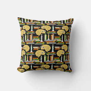 Coussin Livres et bougies du cerveau