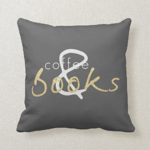 Coussin Livres et carreau de café