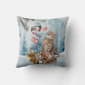 Coussin Livres gratuits pour Noël (Verso)