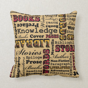 Coussin Livres Livres Livres Livres !