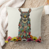 Coussin llama daisy amour (Couverture)