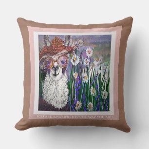 Coussin Llama, habillé et gratuit