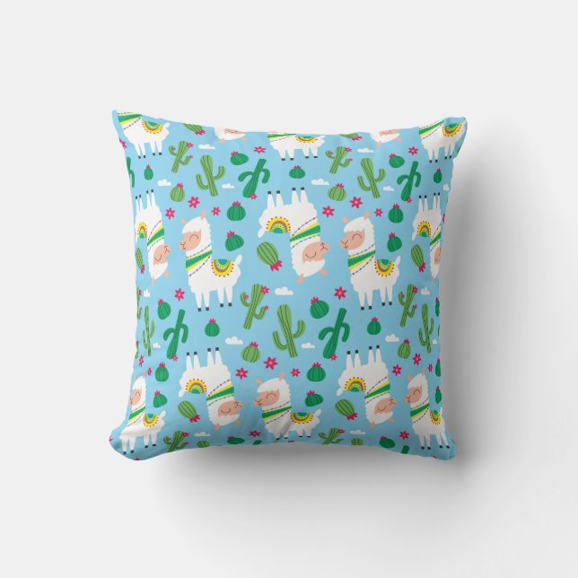 Coussin Llama motif (Recto)