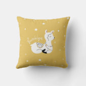 Coussin Llama Stars Infirmière Jaune (Verso)
