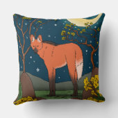 Coussin Lobo Guará e a flor de ipê - Animais Brasileiros (Verso)