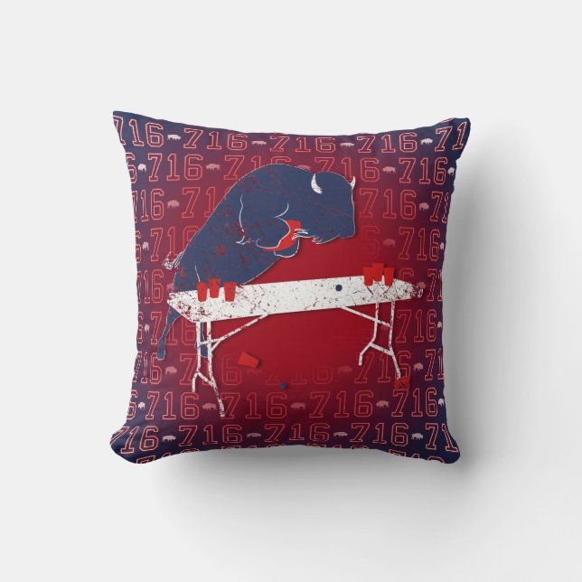 Coussin L'obstacle de Buffalo (Recto)