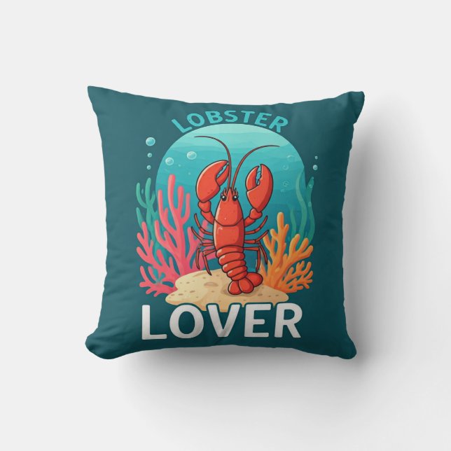 Coussin Lobster Lover (Recto)