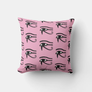 Coussin L'oeil de Horus Décor rose Motif