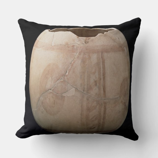 Coussin L'oeuf d'autruche a coupé sous forme de vase de (Recto)