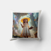 Coussin Logic Nahi, Magic Hai - Whimsical Statement T-Shir (Verso)