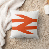 Coussin Logo de la double flèche des chemins de fer britan (Couverture)