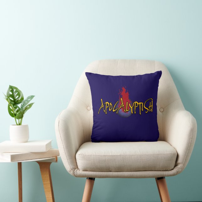 Coussin Logo de la planète apocalyptique (Chaise)