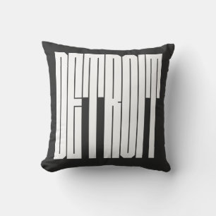 Coussin logo de la ville de Détroit aux États-Unis