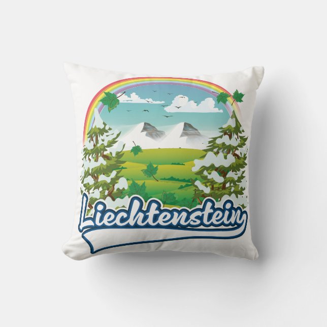 Coussin logo de Liechtenstein Travel (Recto)