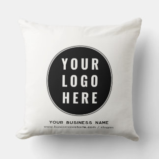 Coussin Logo de votre entreprise et site Web commercial