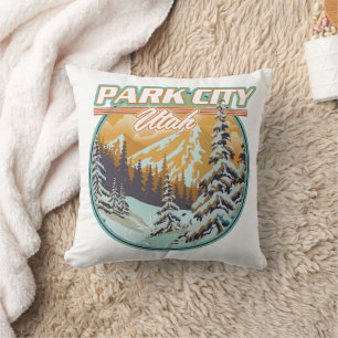 Coussin Logo de voyage Park City Utah