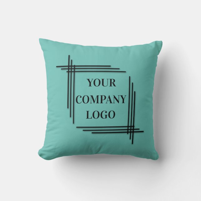 Coussin LOGO DE YOUR COMPANY, personalized,add your text (Recto)