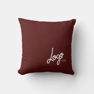 Coussin Logo d'entreprise Couleur Uni Rouge Bourgogne Prom