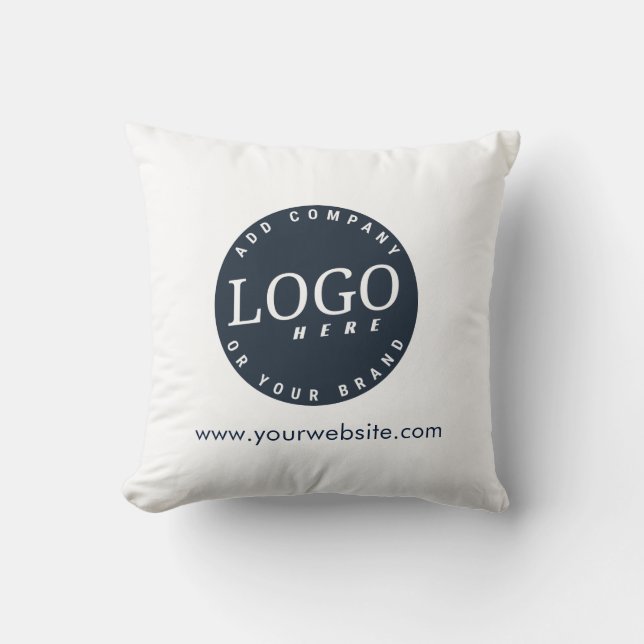 Coussin Logo d'entreprise et site Web de l'entreprise Shor (Recto)
