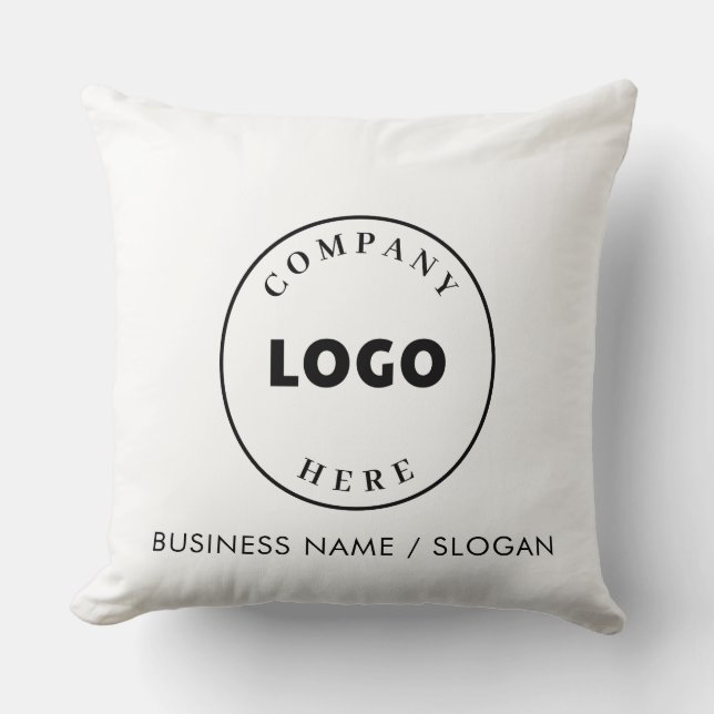 Coussin Logo d'entreprise moderne sur mesure (Recto)