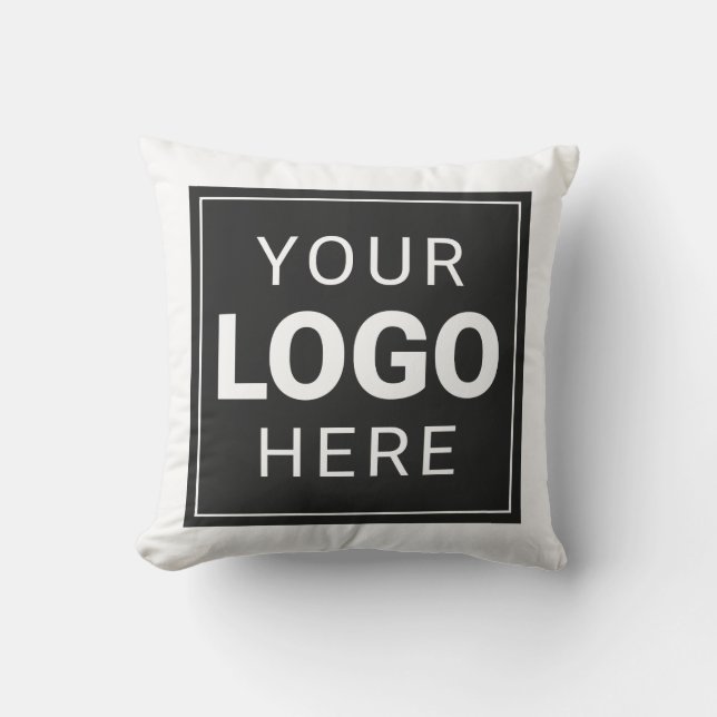 Coussin Logo d'entreprise personnalisé (Recto)