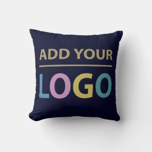 Coussin Logo d'entreprise personnalisé promotionnel marine