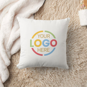 Coussin Logo d'entreprise promotionnel White