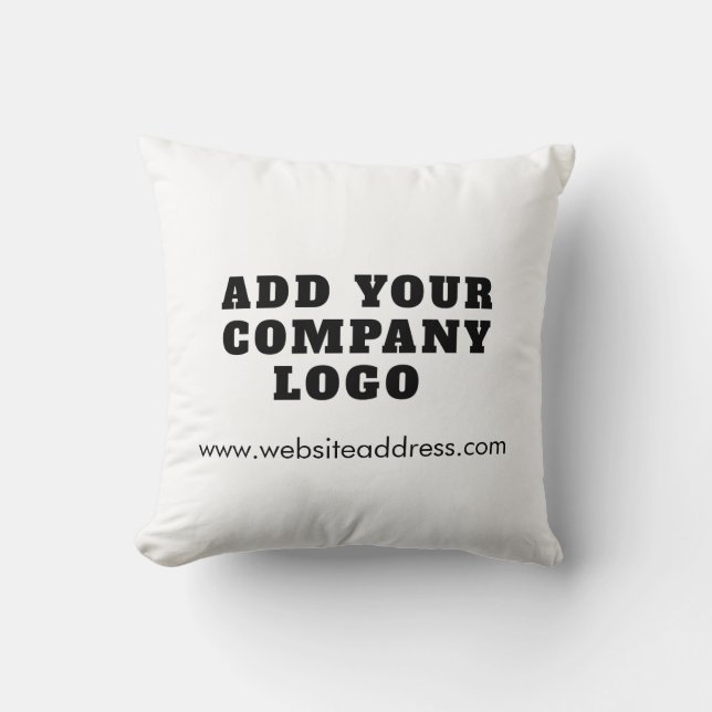 Coussin Logo d'entreprise simple Décor d'événements d'entr (Recto)
