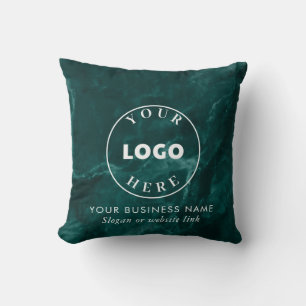 Coussin Logo d'entreprise simple Salon d'entreprise