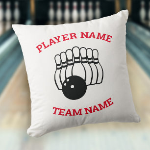Coussin Logo d'équipe de bowling personnalisé Décoration