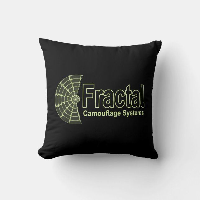Coussin Logo des systèmes de camouflage fractal (Recto)