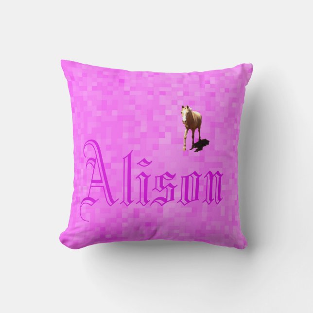 Coussin Logo du nom d'Alice, (Recto)