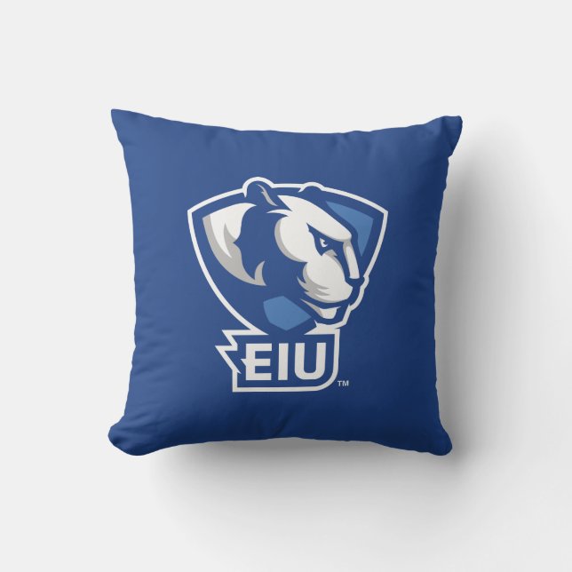 Coussin Logo Eastern Illinois University Panthers (Recto)