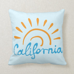 Coussin Logo ensoleillé de la Californie