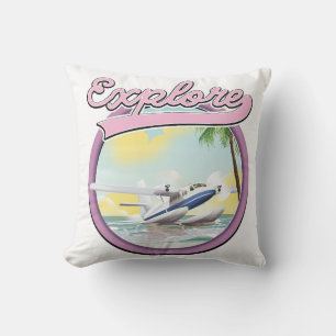 Coussin Logo Explore travel