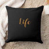 Coussin Logo Life Noir      (Couverture)