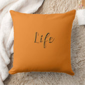 Coussin Logo Life Orange (Couverture)