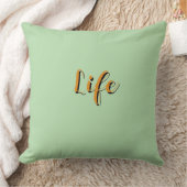 Coussin Logo Life Vert Clair (Couverture)