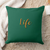 Coussin Logo Life Vert foncé (Couverture)