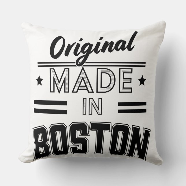 Coussin Logo Original fabriqué à Boston (Recto)