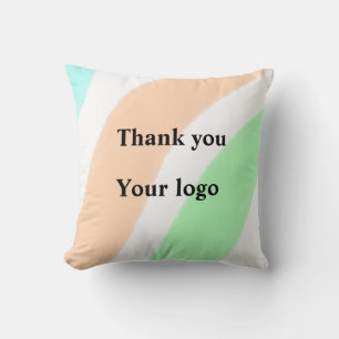 Coussin Logo personnalisé simple et élégant ici société