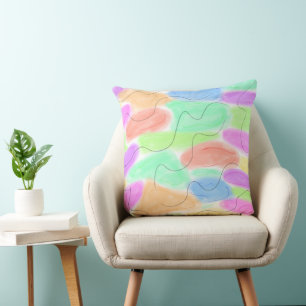Coussin Logo personnalisé simple et élégant ici société