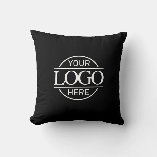 Coussin Logo promotionnel Black Corporate Company Business (Recto)