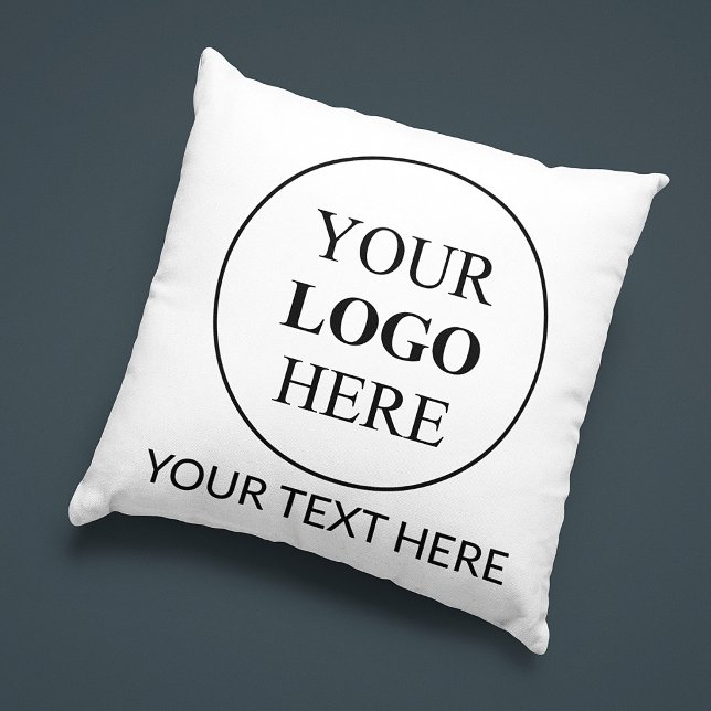 Coussin Logo Promotionnel Personnalisé – Aucune Commande M (Créateur téléchargé)