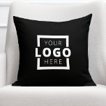 Coussin Logo promotionnel personnalisé de l'entreprise<br><div class="desc">Personnalisez facilement cet oreiller branché avec votre propre logo d'entreprise. Vous pouvez modifier la couleur de l'arrière - plan pour qu'elle corresponde à votre logo ou aux couleurs de votre entreprise. Les coussins de promotion font une impression durable pour qu'ils fassent de grands cadeaux d'entreprise, des cadeaux ou des souvenirs...</div>