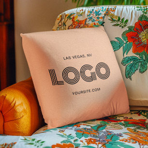 Coussin Logo rectangulaire moderne pêche